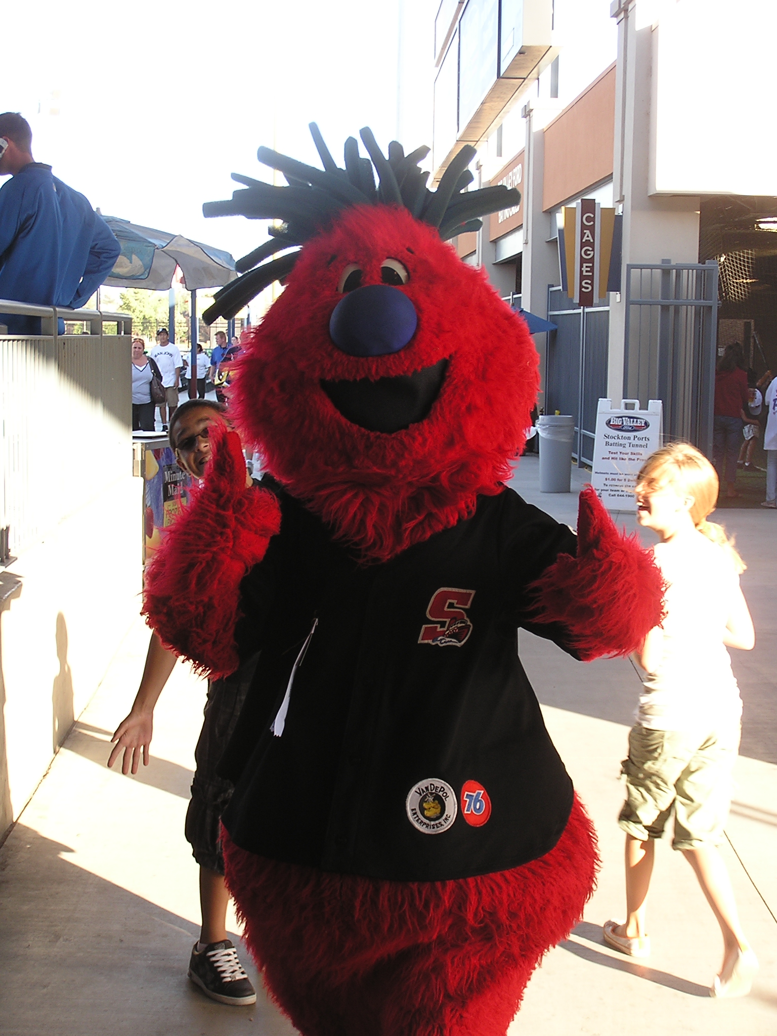 Splash, the Ports Mascot - Stockton, California