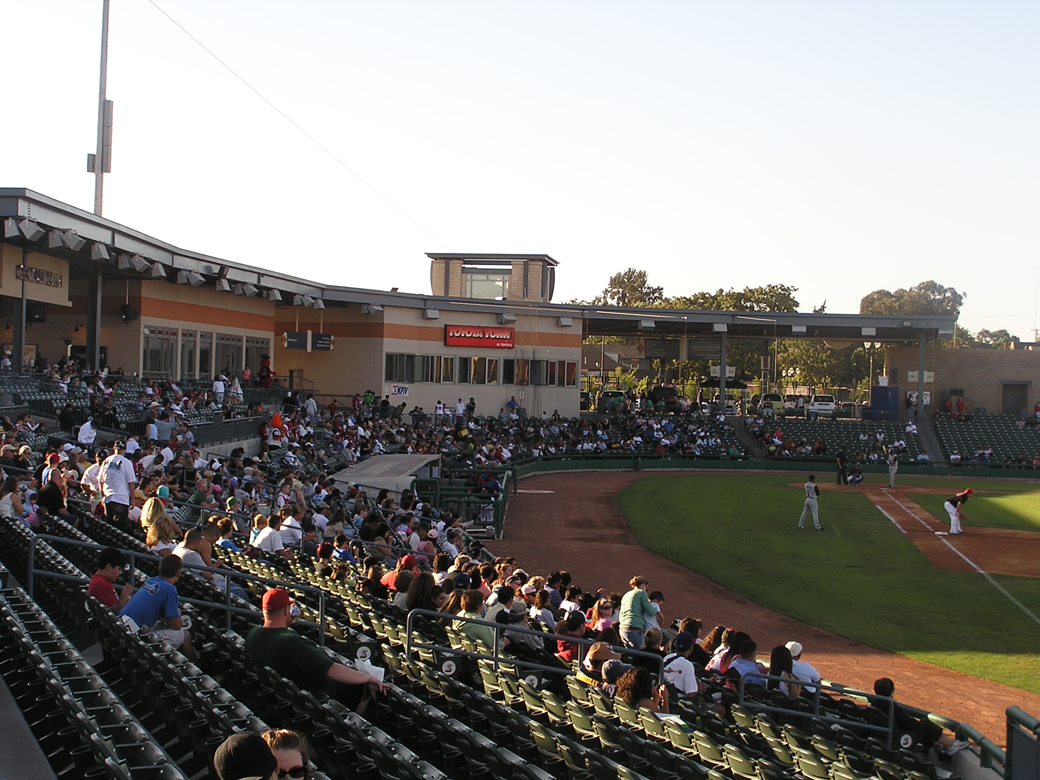 Looking in from the Left Field seating area 