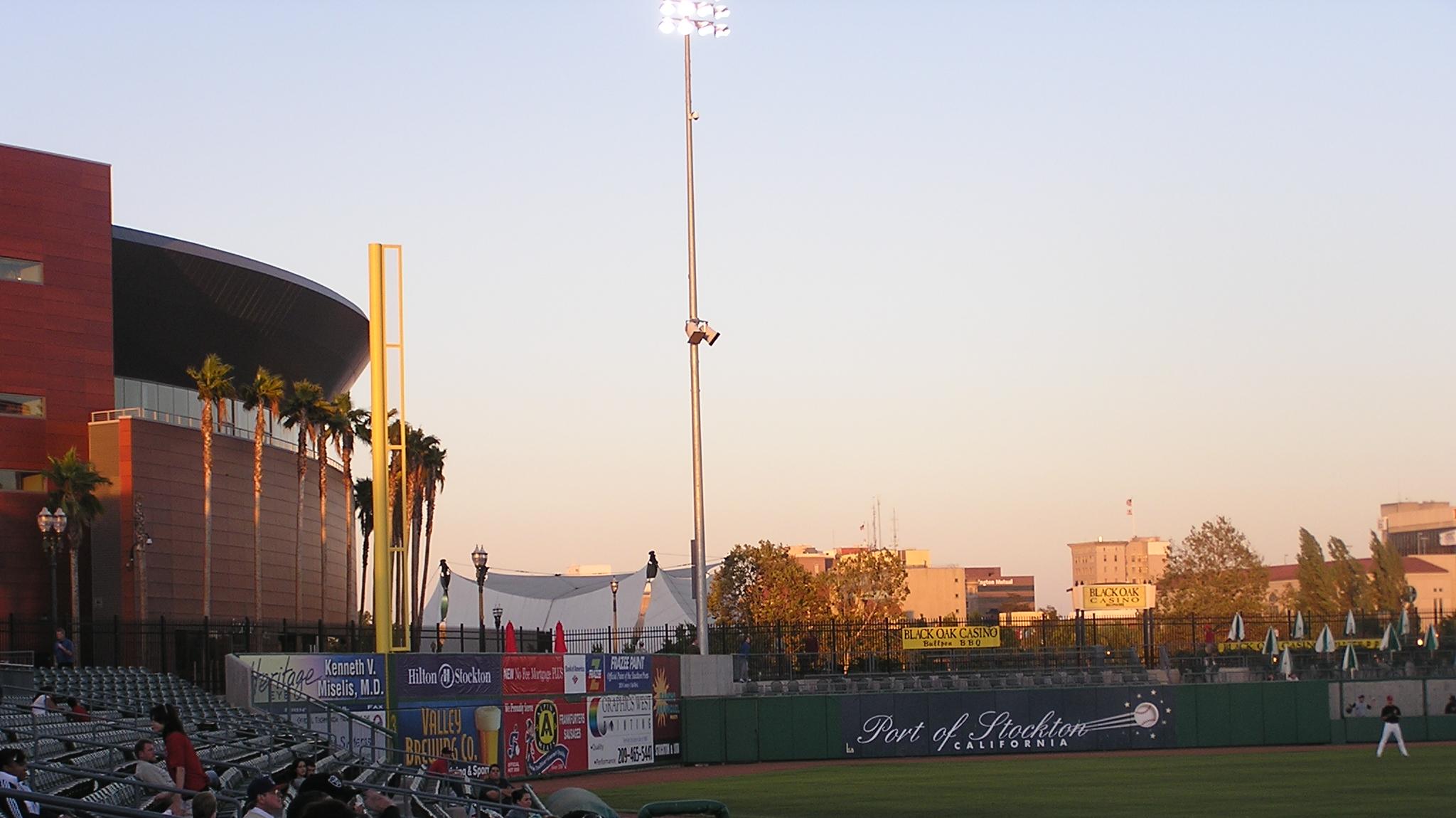 Dusk in Stockton- Banner Island Ballpark